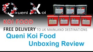 Queni Koi Food Unboxing Review [upl. by Ecinwahs552]