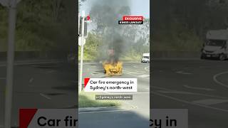 Car goes up in flames at Kings Langley in Sydney’s northwest [upl. by Atrice]