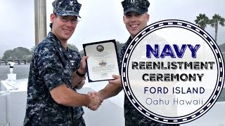 NAVY REENLISTMENT CEREMONY  Mike is reenlisting [upl. by Bergren]