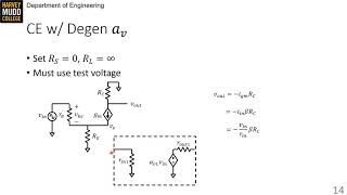 Common Emitter w Degeneration Resistor  Intro to Analog Design  Harvey Mudd College  Video 103 [upl. by Laband]