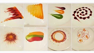 Types of Colorful Plating techniques  Part 1 Art on the plate By MONIKA TALWAR [upl. by Micheline]