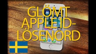 Om du GLÖMT DITT APPLE ID LÖSENORD Steg för Steg [upl. by Ynneb899]