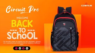 TUFFGEAR Circuit Pro Light Weight Large School Bag Black Polyester 35 Litre Backpack [upl. by Alrats871]