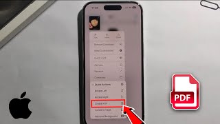 How To Create A PDF File On iPhone 2024  New Method [upl. by Recnal]
