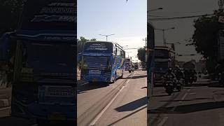 2 Unit bus Mustika Sriti trending busmania basuri safetyhunting shortsvideo [upl. by Atnauqahs836]