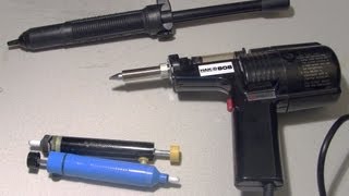 Desoldering Tools  Hakko 808  Soldapult  cheap pumps [upl. by Morena]