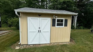 BUILDING CUSTOM SHED DOORS shed doors barn woodworking handyman diy renovation [upl. by Aznerol]