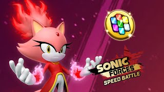 Burning Blaze gameplay  Sonic Forces Speed Battle [upl. by Galatia139]