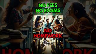 ZERO Homework 0 Exams 😱 World’s No1 School for Students studytips studymotivation [upl. by Nesyt]