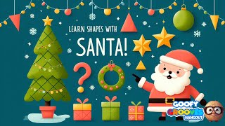 quotLearn Shapes with Santas Workshop 🎅  Festive Toddler Education  Christmas Nursery Rhymequot [upl. by Tipton]