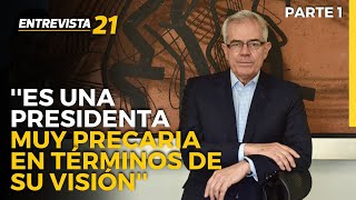 Castagnola sobre Boluarte Es una presidenta muy precaria en términos de su visión Entrevista21 [upl. by Esinrahs78]