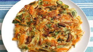 Vegetable Pancake Yachaejeon 야채전 [upl. by Nivre]