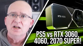 PS5 vs RTX 306040602070 Super  Mainstream GPU vs Console Benchmarks [upl. by Stickney]