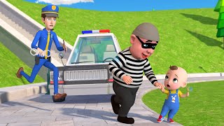 La Policía Nos Cuida de Noche y de Día  Caricaturas  CocoBerry Canciones Infantiles [upl. by Immat]