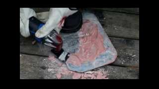 Howto use an Oscillating Multi Tool to Scrape Stuff Fast Tutorial [upl. by Carew]