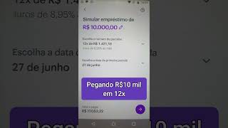 FUI TENTAR PEGAR EMPRÉSTIMO NO NUBANK E OLHA QUANTO DEU [upl. by Llehcsreh917]