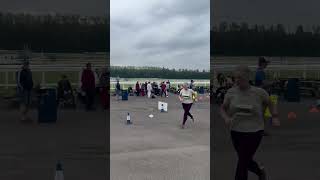 Hayley finishing the Newbury Racecourse 10k 2024 comptonharriers newburyracecourse10k run [upl. by Newbill]