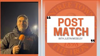 Post Match  Justin Moseley after Gateshead FC at home [upl. by Aidahs]