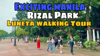 Rizal Park Luneta Park Walking Tour Journey Through the Heart of Philippine History and Beauty [upl. by Hooge368]