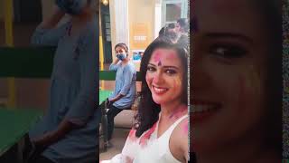 Gulki Joshi urf Haseena Malik New Reel  madamsir  Happy Holi [upl. by Pasco]