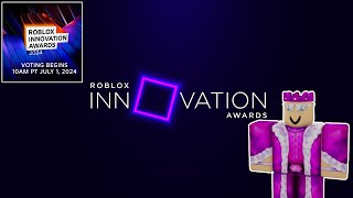 🔴LIVE Roblox innvoations 2024 Voting🔴 [upl. by Ecargyram]