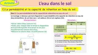 Leau dans le sol svt TCSF شرح بالداريجة [upl. by Eyaf821]