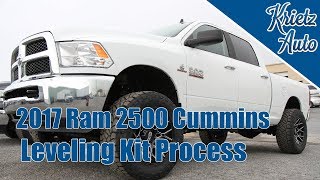 Leveling Kit on a 2017 Ram 2500 Cummins│ Krietz Auto [upl. by Ettenan]