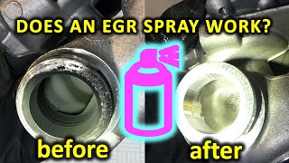 Can you clean EGR valve without removing it Spray vs manual cleaning before and after [upl. by Vanna]