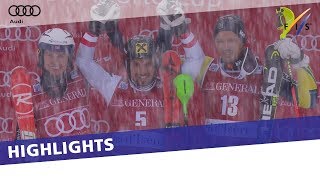 Marcel Hirscher comes from behind to take top spot in Slalom at Val dIsère  Highlights [upl. by Oiratno]