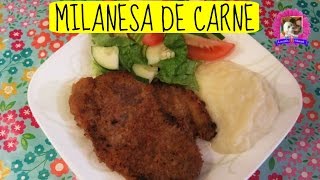 Milanesa de carne o Apanado de carne I Lorentix [upl. by Kersten]