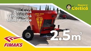 FIMAKS FMV 25 S Remorcă tehnologică  Mixer vertical pentru furaje Volum 25 mc [upl. by Holcman]