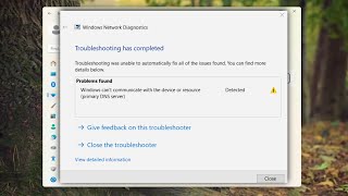Fix Windows Can’t Communicate With the Device or Resource Primary DNS Server Windows 1011 [upl. by Yssirk]