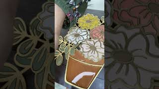 Part One  Liquid Glass application on laser cut painted wood [upl. by Enram138]