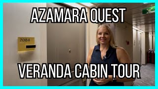 Azamara Quest Veranda Cabin Tour  Cabin 7084 [upl. by Dearborn]