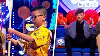 JoelM Magic Trick amp LIVE Wushu Performance  Lunar New Year 🌕  Blue Peter [upl. by Forsta]