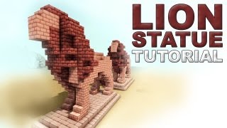 Minecraft Tutorial Lion Statue [upl. by Rimma733]