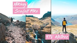 Hiking The Highest Mountain In England  Scafell Pike  Wasdale Head path [upl. by Raimes]