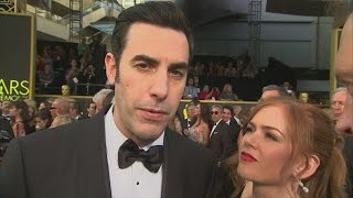 OSCARS 2016 Sacha Baron Cohen goes all serious for a change [upl. by Schaeffer908]