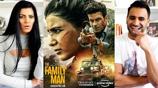 THE FAMILY MAN SEASON 2 TRAILER amp SEASON 1 TRAILER REACTION  MANOJ BAJPAYEE  Raj amp DK [upl. by Harelda232]