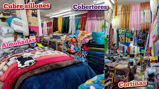 BLANCOS PREMIUM 😱PRECIOS DE LOCURA😱 EN COBERTORES CORTINAS COLCHAS ALMOHADAS [upl. by Charlene]