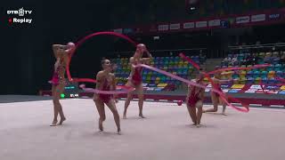 Rhythmic Gymnastics  2024 German Championships Group 3 Ribbons 2 Balls Apparatus Final [upl. by Kimmi]