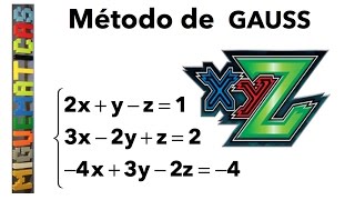 Método de GAUSS  Resolución de un sistema de ecuaciones lineales 3 x 3 [upl. by Stu]