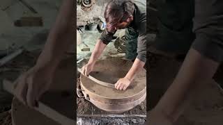 Iron Casting Thresher Machine Wheel Using Sand Mold [upl. by Lein]