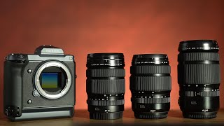 FujiFilm GFX Holy Trinity of Lenses [upl. by Ahsil476]