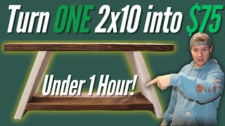 Make 75 in Under 1 Hour With This Simple Bench Build Step by Step DIY Build [upl. by Anreval]