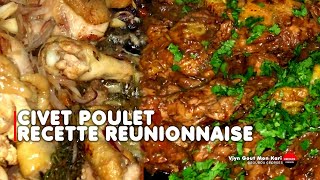 Le vrai goût de la Réunion  civet de poulet maison [upl. by Arem]