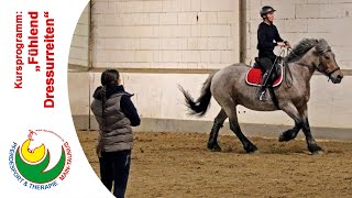 Reiten lernen quotFühlend Dressurreitenquot mit Avital Timur Juni 2020  Dressurlehrgang [upl. by Gerladina796]