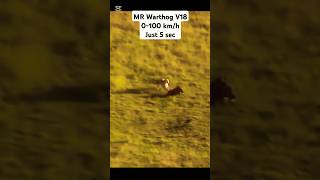 MR Warthog V18 Engine 0100 kmh just 5 sec  Cheetah cant catch 😂😂😂😂 [upl. by Dilly]