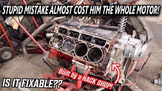 His Brand New BUILT Stroker LS Almost DESTROYED by a DUMB SHOP You Wont Believe What Went Wrong [upl. by Lothario]