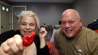 🌶TASTING SUPER HOT PEPPERS🌶 sampling 5 peppers from Clayton Hollingsworth 🥵 [upl. by Gottfried]